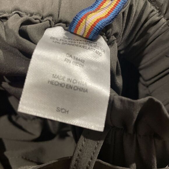 Modern Ambition Paperbag Pants Waist Tie Pockets High Rise Technical Small Gray - Picture 7 of 9